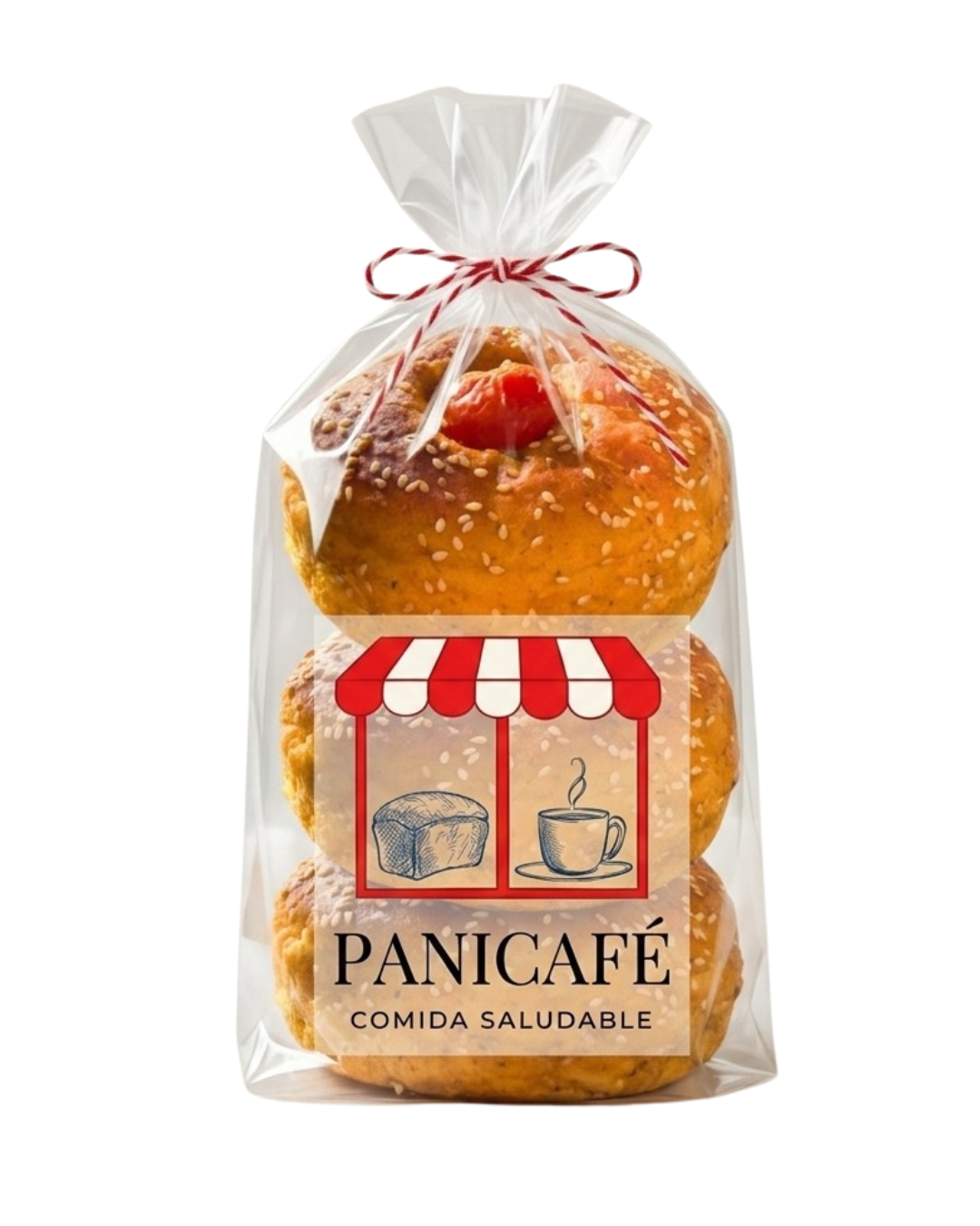 Pan de Tomate, Ajo y Albahaca 3 Unidades